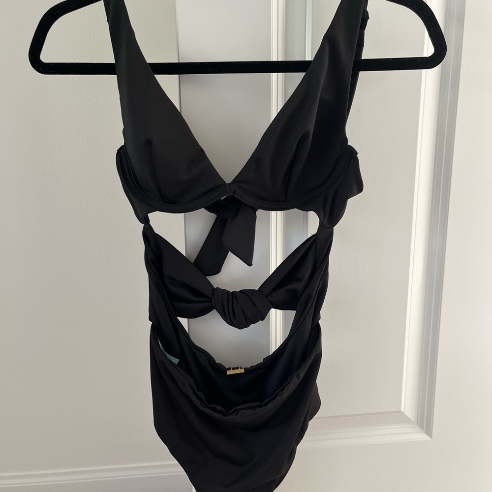 Elegant Black One-Piece Swimsuit - used only once.